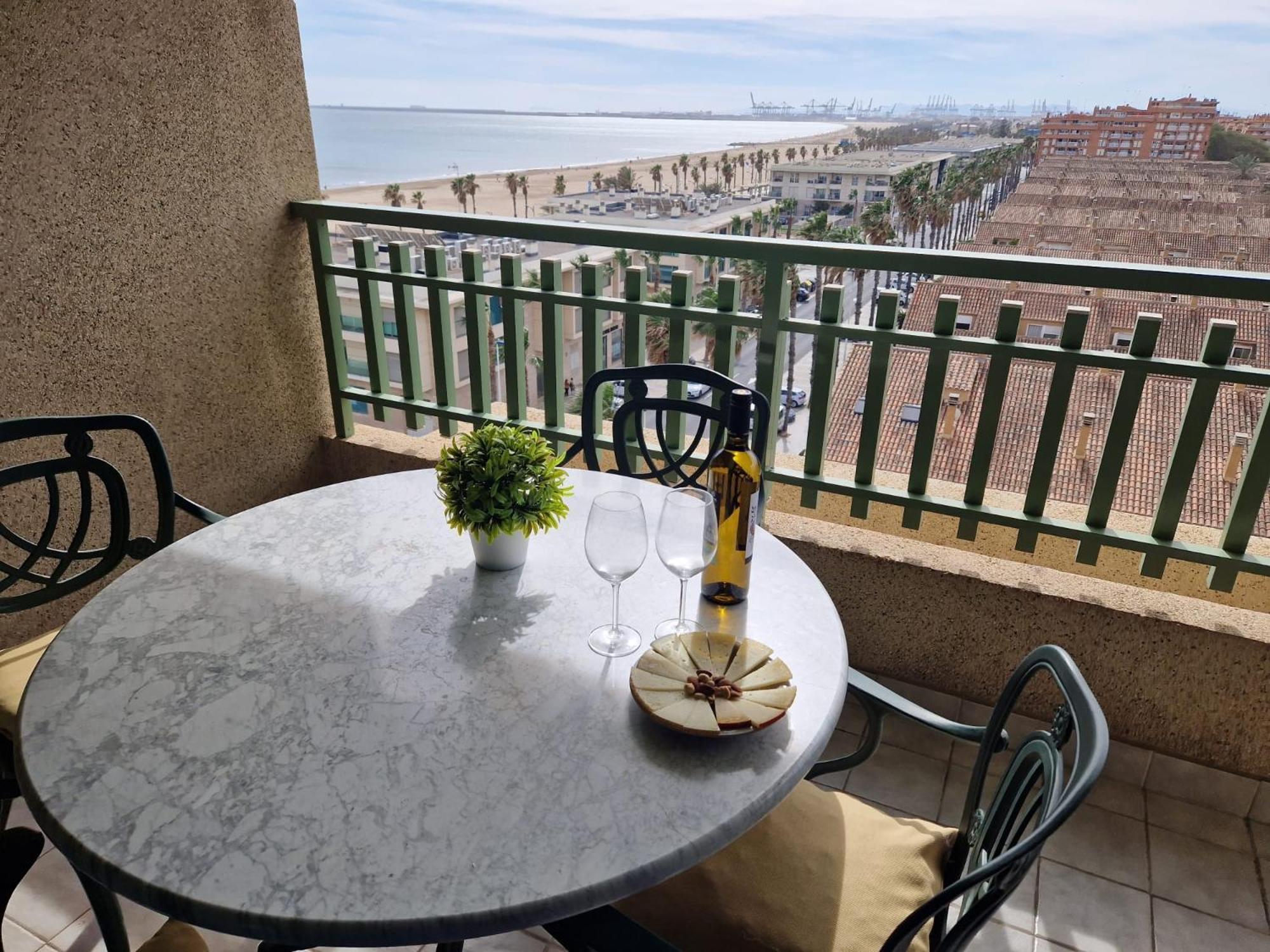 Apartamento Primera Linea De Playa Patacona Валенсія Екстер'єр фото